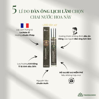 Nước Hoa Nam BK LUXURY LEGENDARY 10ml Hương Trầm Quyền Lực -  Lưu Hương Lâu | TAM ĐẠI MỘC