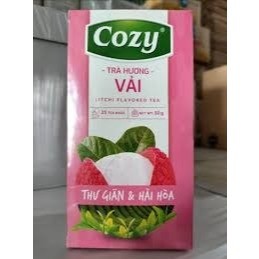 Trà trái cây cozy hương vải 50g – trà túi lọc tiện lợi, thơm dịu