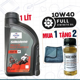   Kèm QUÀ  Nhớt Fuchs Silkolene Pro 10W40 1 Lít  Có Chiết Lẻ  API SN Fully Synthetic Ester 