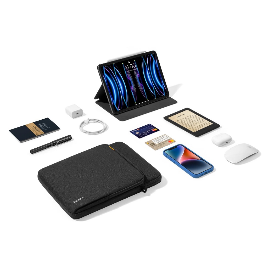 Túi đeo chéo chống sốc cho iPad/Tablet Tomtoc Shoulder Bag 360° size 11/12.9" chính hãng (B03) | BigBuy360 - bigbuy360.vn