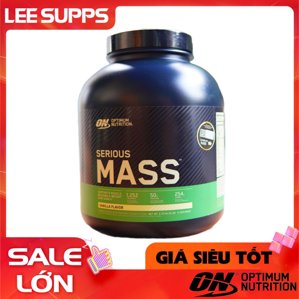 Optimum Nutrition Serious Mass 6lbs – Sữa Tăng Cân Cho Người Khó Tăng Ký, Vị Socola