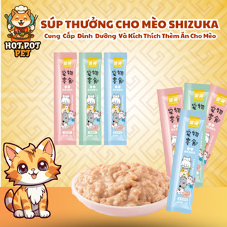   COMBO 200 THANH  Súp Thưởng Cho Mèo Shizuka Soup Thưởng Cho Mèo Shizuka - HotPotPet 
