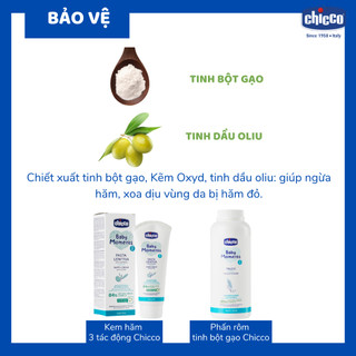 Phấn rôm tinh bột gạo Chicco 0M+ 150g