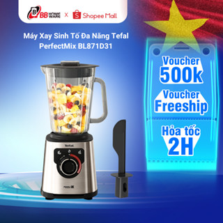 Máy Xay Sinh Tố Đa Năng Tefal PerfectMix BL871D31 - Xay Đá Nhuyễn Mịn - Cối Thủy Tinh An Toàn Bền Bỉ