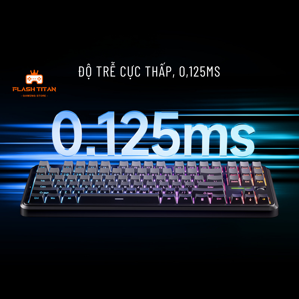 Bàn phím cơ Mchose K87S - 3 mode kết nối - Độ trễ thấp 0,125ms - Led RGB nhiều chế độ - Mạch xuôi | BigBuy360 - bigbuy360.vn