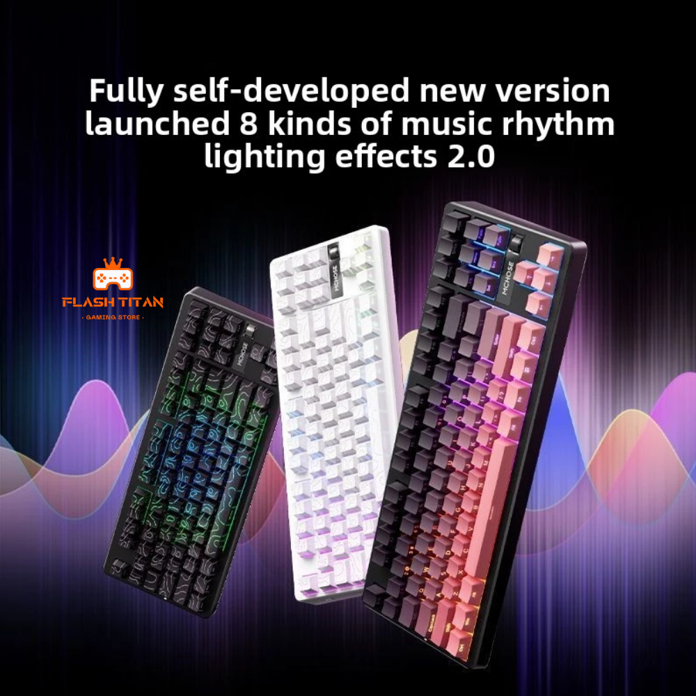 Bàn phím cơ Mchose K87S - 3 mode kết nối - Độ trễ thấp 0,125ms - Led RGB nhiều chế độ - Mạch xuôi | BigBuy360 - bigbuy360.vn