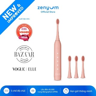  Bộ Bàn Chải Điện ZenyumSonicTM 2.0 + 3 Đầu Thay Thế Công nghệ Singapore - Màu Tự Chọn 