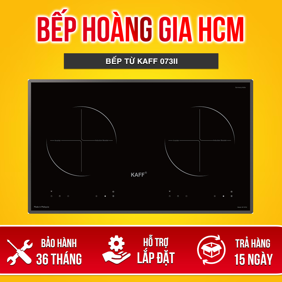 Bếp từ Kaff KF-073II Mặt kính EUROKERA Pháp siêu bền, chịu lực chịu sốc nhiệt, siêu tiết kiệm điện.