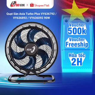 Quạt Sàn Asia Turbo Plus VY636792 / VY636892 / VY636092 90W - Gió Mạnh, Tiếng Êm, 4 Mức Gió - Phù Hợp Không Gian Lớn