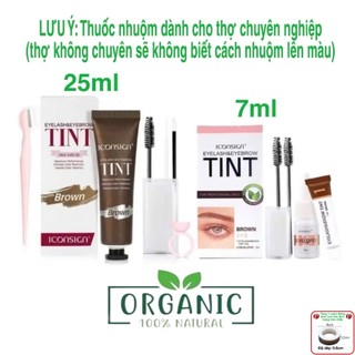  Thuốc nhuộm lông mi lông mày cao cấp TINT 100% organic đảm bảo an toàn cho da 