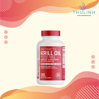  Viên uống dầu nhuyễn thể Organic Krill Oil Omega 3 EPA DHA - 1000mg - 60 120 viên Mỹ - Bổ mắt tim mạch 