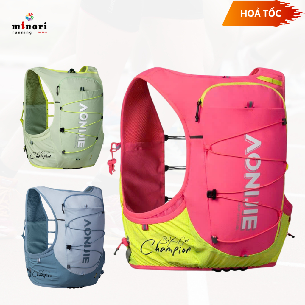 Balo Vest Nước Thể Thao AONIJIE C9116 10L Siêu Nhẹ Cao Cấp Không Gồm Túi Đựng Gậy chạy trail leo núi