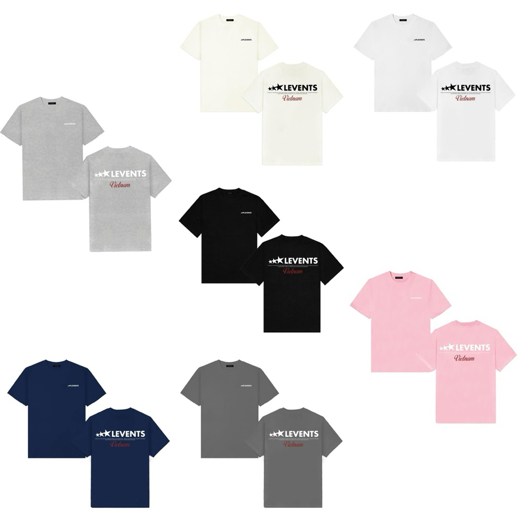Áo Thun Levents Vietnam Edition Tee/ White 100% Cotton Unisex T-shirt Oversized
