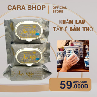 [THÙNG 10 GÓI]Khăn Ướt Lau Bàn Thờ An Yên-Hương Trầm,Sạch Bụi Giữ An Nhiên,kích thước 17x21cm,33 tờ