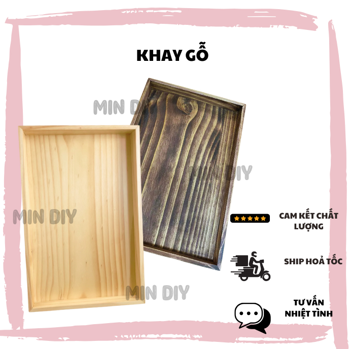 KHAY GỖ CHỮ NHẬT
