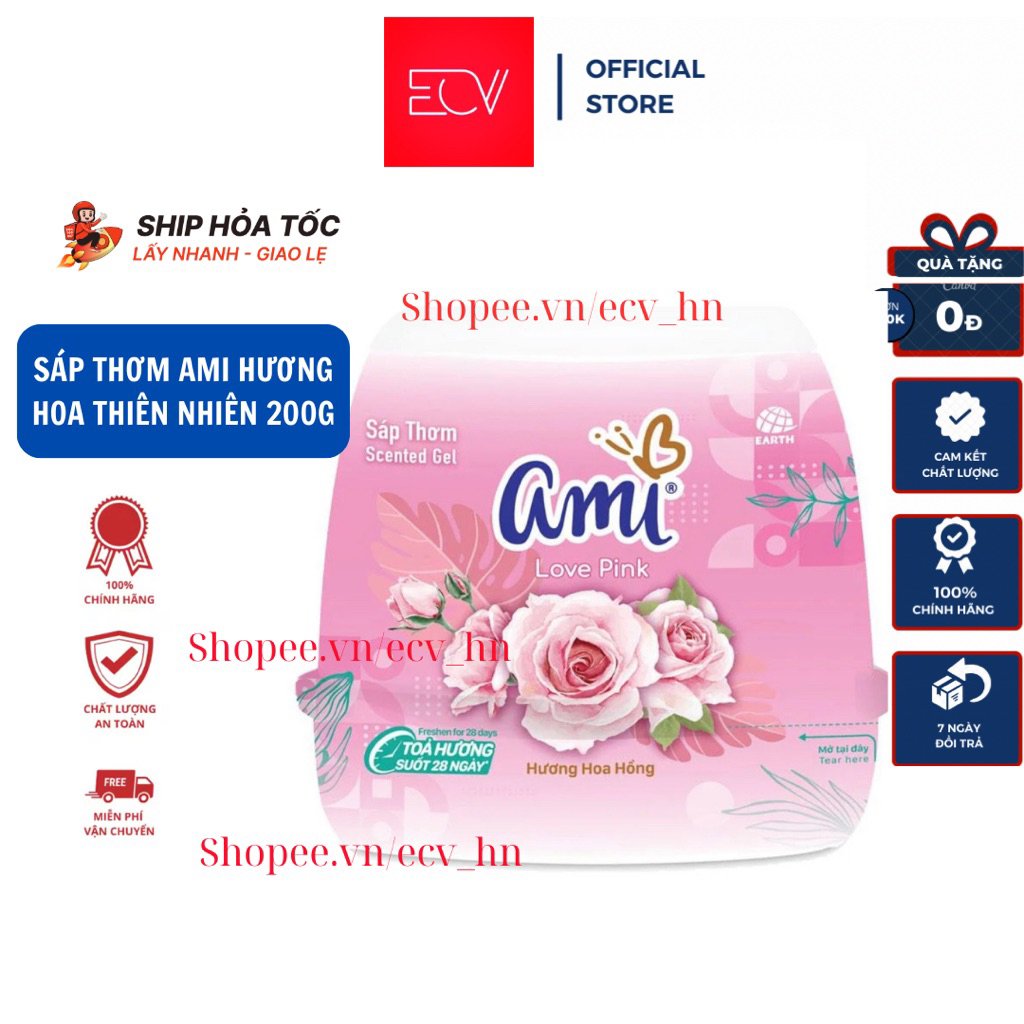 Sáp Thơm Ami 200g – Khử Mùi Và Lưu Hương Lâu, Nhiều Hương Chọn Lựa