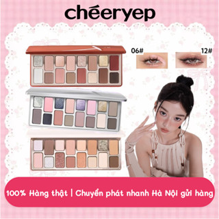  CHEERYEP Qianyan Bảng phấn mắt 16 ô tone màu đa dạng có nhũ lì lấp lánh neutral makeup mắt chuyên nghiệp 