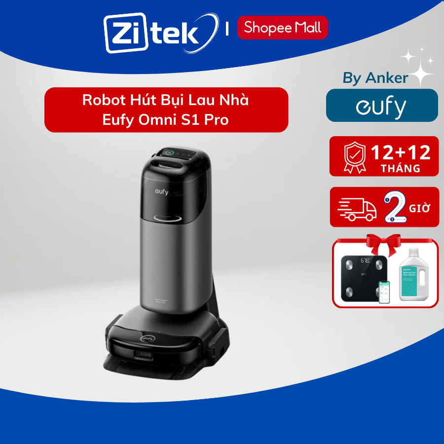 Eufy Omni S1 Pro robot hút bụi lau sàn  - Hàng chính hãng - Bảo hành 24 tháng