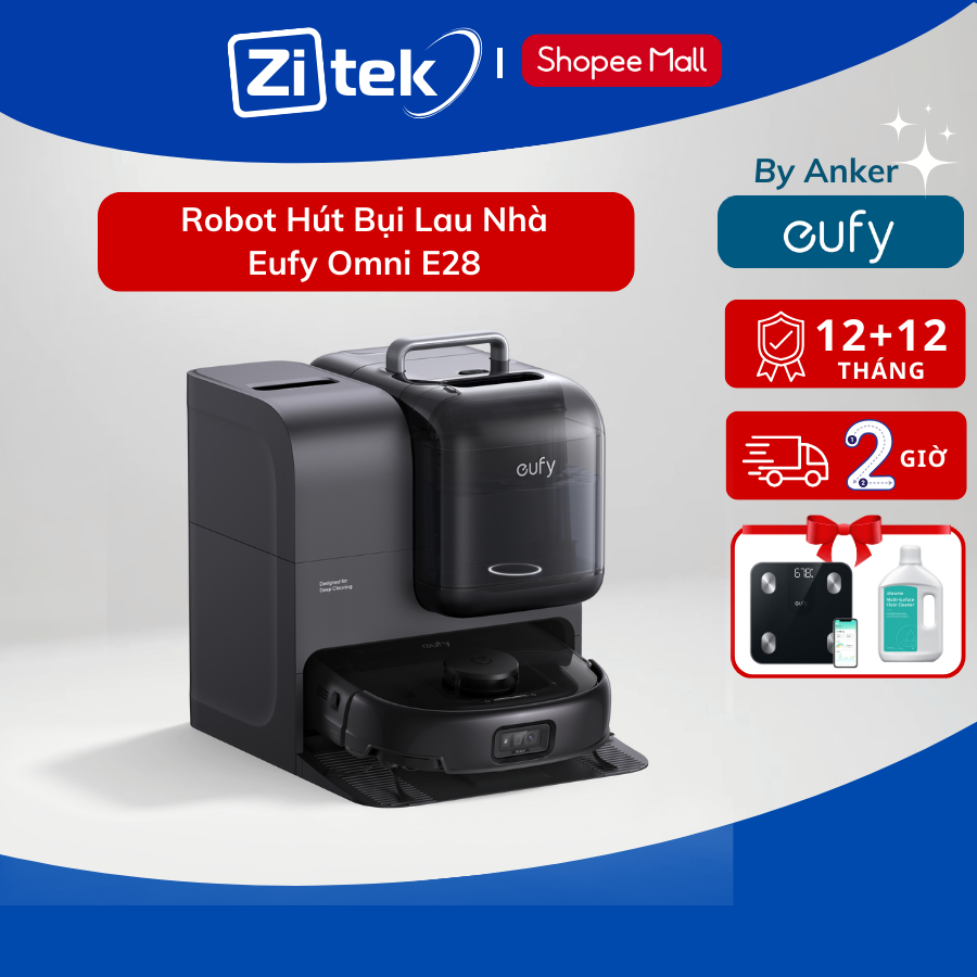 Eufy Omni E28 robot hút bụi lau sàn  - Hàng chính hãng - Bảo hành 24 Tháng