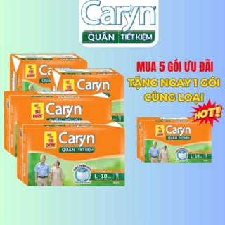 Tã quần người lớn caryn tiết kiệm M18/ L18/ XL18 miếng, tã quần người già ngày và đêm