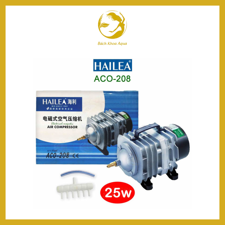 Máy sủi oxy Hailea ACO-208 – Công suất 25W, cấp oxy mạnh cho bể cá thủy sinh