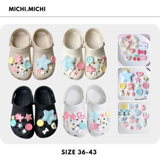 Dép Nữ Nam Quai Hậu Êm Chân Unisex Hàng Hot Trend Dép Đúc Nguyên Khối Không Thấm Nước - Michi Michi