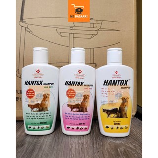  Sữa tắm HANTOX 200ml - Sữa tắm Diệt Ve Rận Bọ Chét cho Chó Mèo Lớn Chó Mèo Nhỏ 