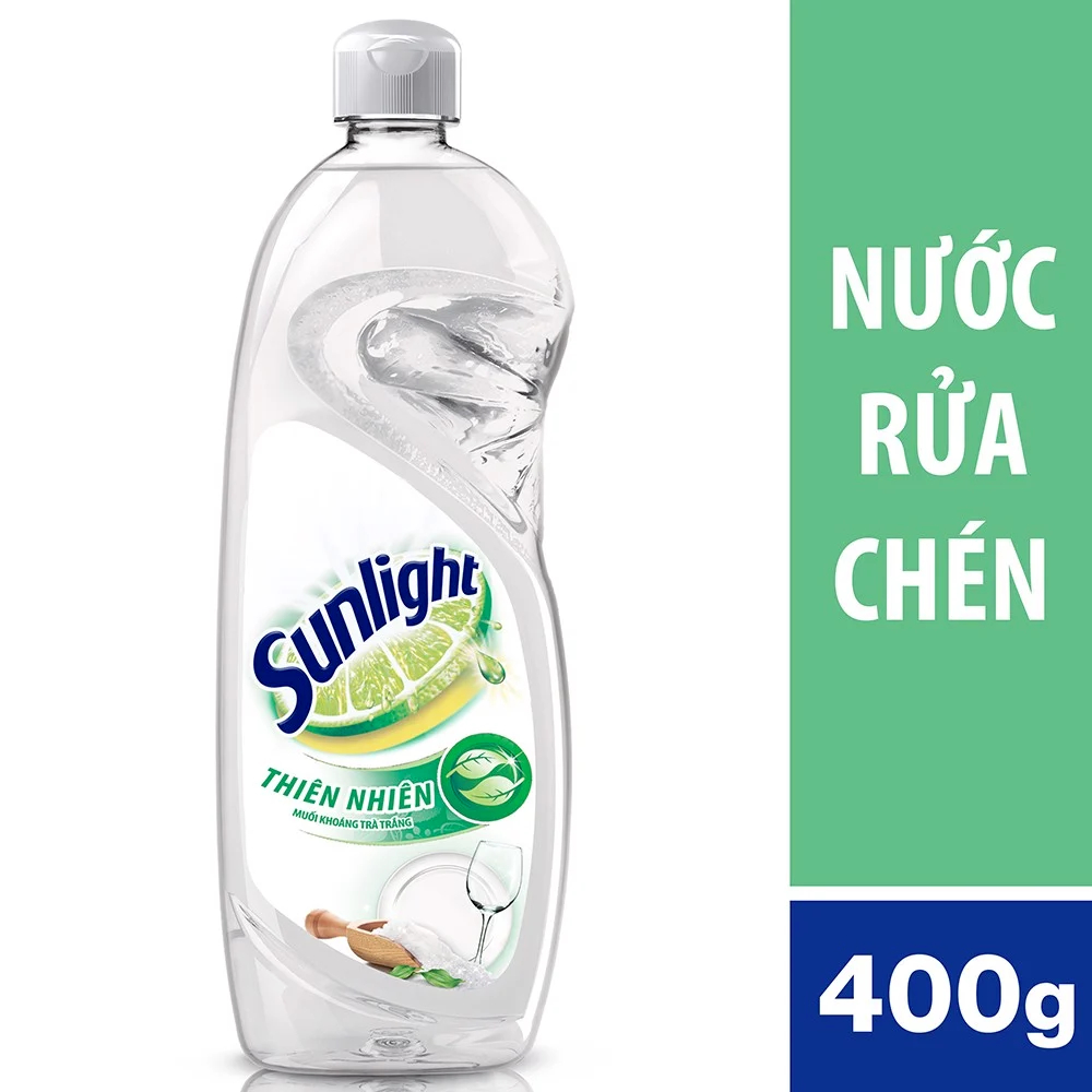 [Top Value] Nước Rửa Chén Sunlight Muối Khoáng & Lô Hội - Chai 400g