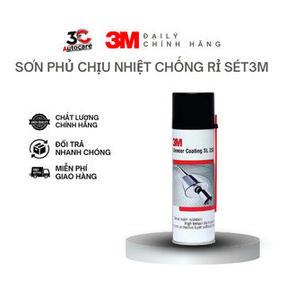 Chai Sơn Phủ Bạc Chịu Nhiệt Chống Rỉ Sét Và Bảo Vệ Ống Xả 3M Silencer Coating - Nhập Khẩu Chính Hãng