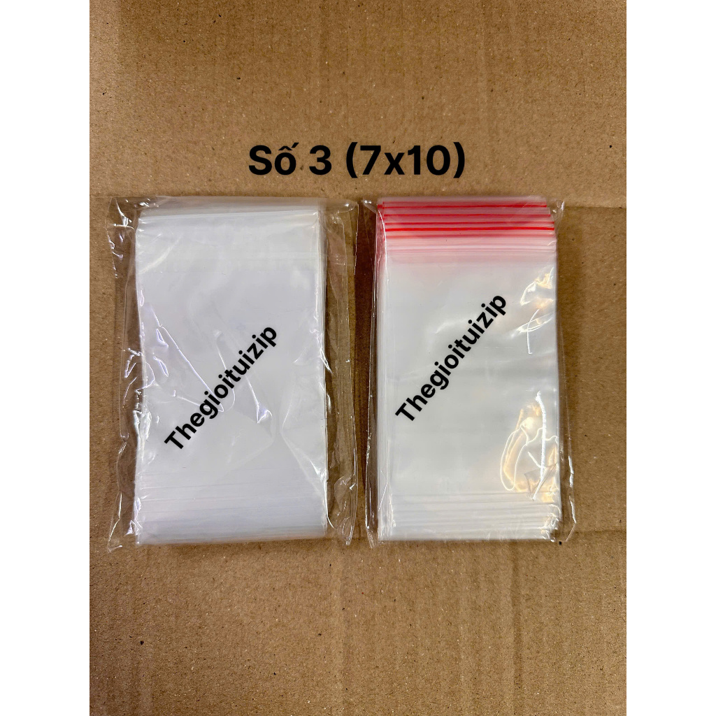 50 - 100c chiếc túi zip số 3 (7x10) đựng vòng, trang sức, phụ kiện to, nhỏ vietbuy