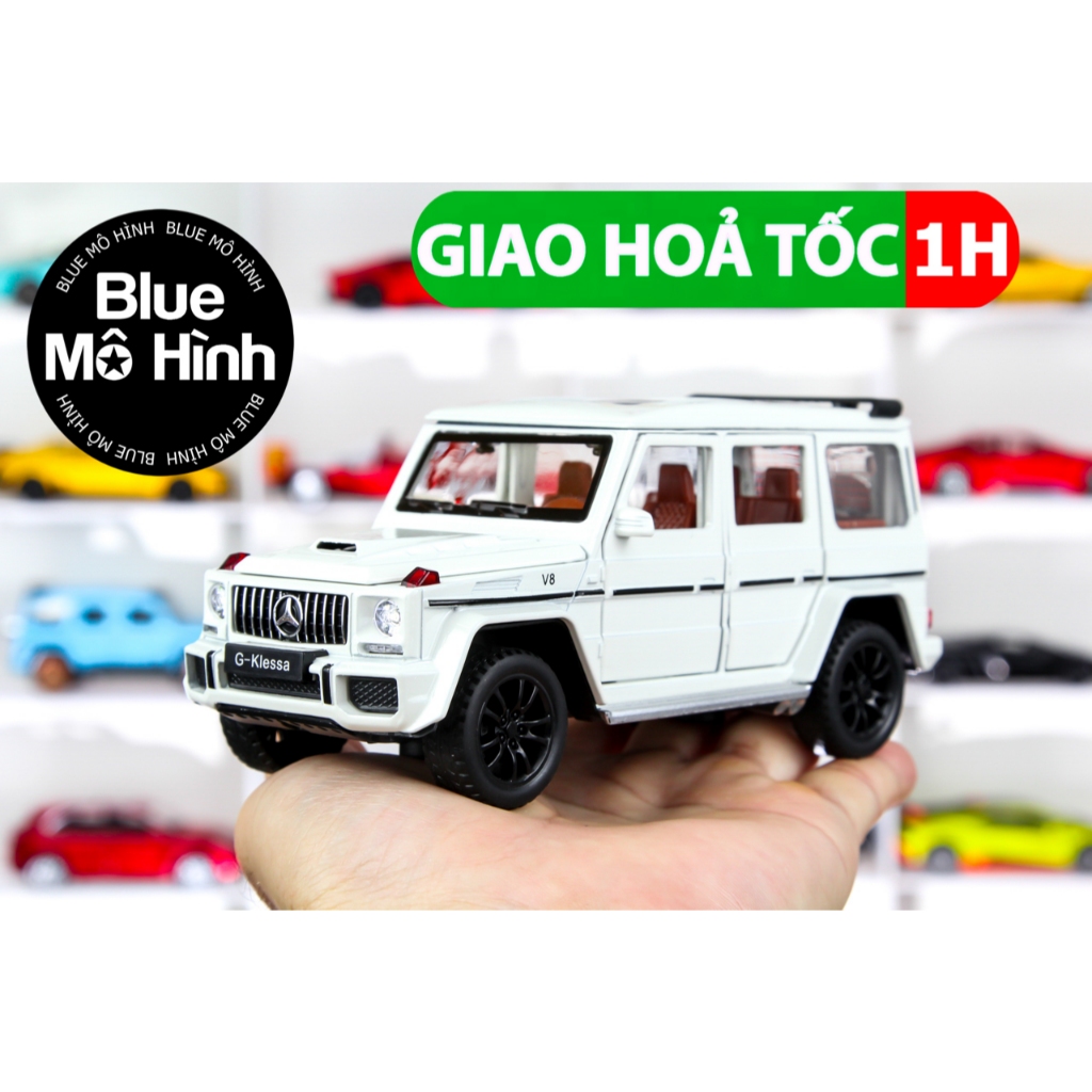 Mô hình xe Mercedes G63 G Klessa SUV 1:32 Trắng