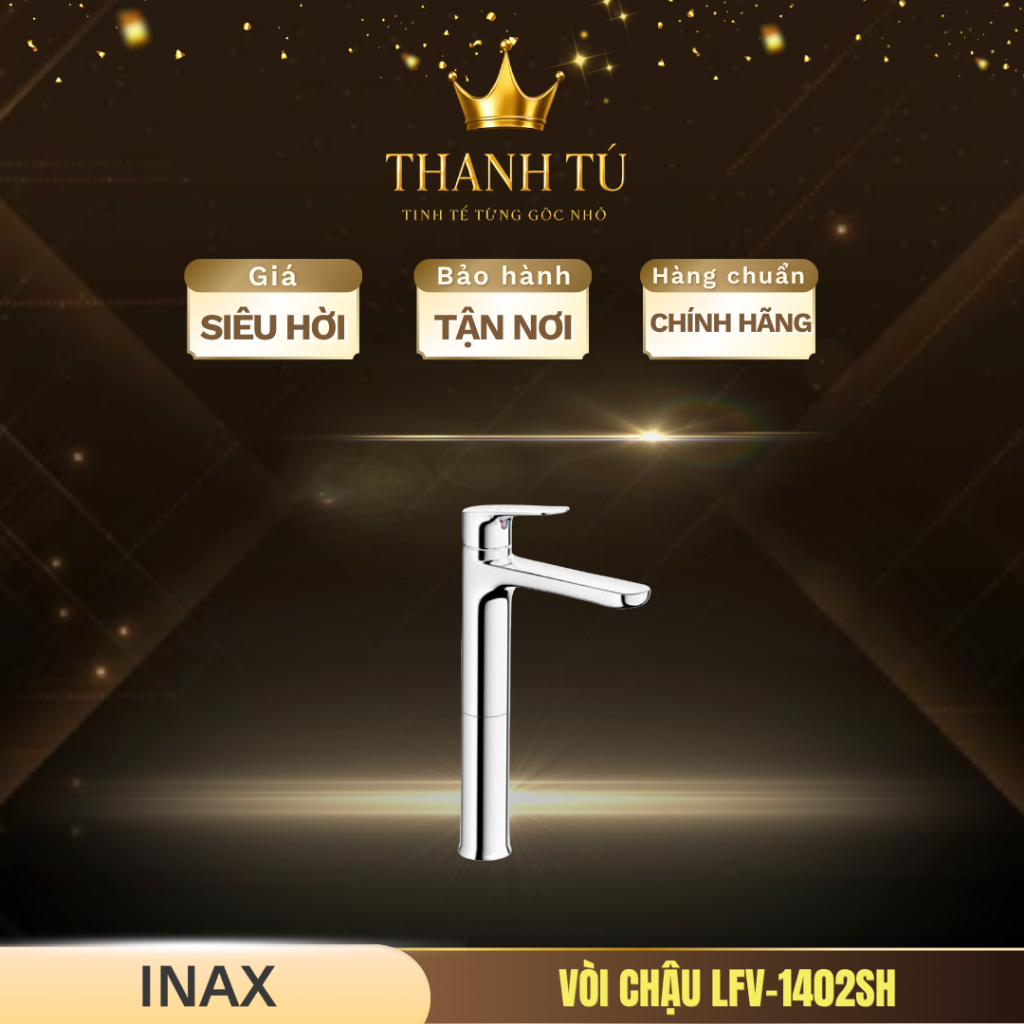 Vòi chậu INAX nóng lạnh (thân cao) LFV-1402SH Thiết Kế Tinh Tế, Hợp Mọi Phong Cách Nội Thất