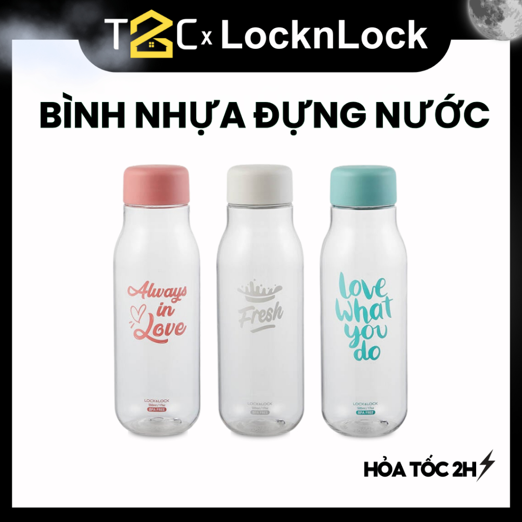 Bình nước nhựa LocknLock Có Nắp Đậy 500ML Nhiều Màu Khác Nhau Chính Hãng HAP654 - T2C | BigBuy360 - bigbuy360.vn