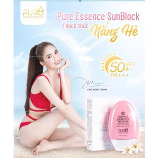 SỮA CHỐNG NẮNG PURE  Essence Sunblock - kem Chống nắng nâng tone,  thẩm thấu nhanh, không bí tắc lỗ chân lô