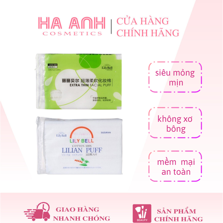 Bông Tẩy Trang Mềm Mịn Lily Bell