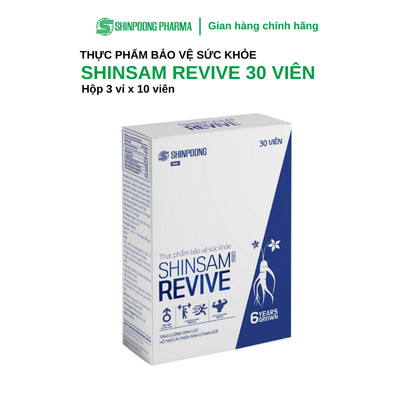 Thực Phẩm Bảo Vệ Sức Khỏe SHINSAM REVIVE - Viên uống hỗ trợ tăng cường sức khỏe cho nam - Shinpoong Pharma (Hộp 30V)