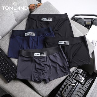 Quần sịp đùi nam [combo 4] quần boxer nam toml vải thun lạnh co giãn đa chiều tthaams hút mồ hôi thoải mái vận động