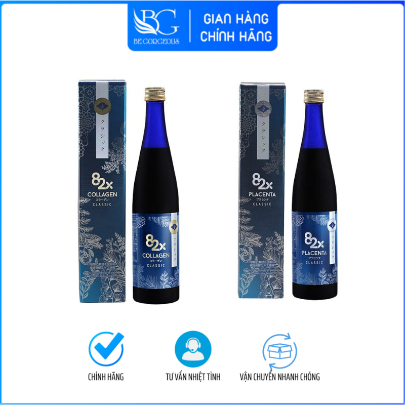 Nước uống đẹp da chống lão hoá 82X PLACENTA CLASSIC 500ml 450.000mg - Be g0rgeous