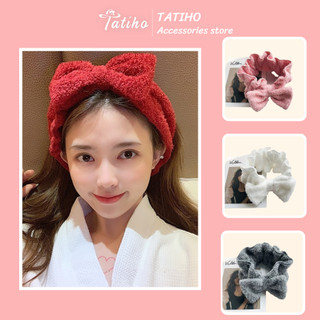  Bườm Tóc Nữ Băng Đô Cài Tóc Rửa Mặt Hoạ Tiết Nơ Dễ Thương Chất Lông Êm Ái Thời Trang Hàn Quốc - Tatiho - Mã BD029 