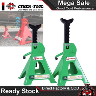 Bộ 2 Mễ Kê Ngựa Ô Tô - Con Nâng Đội Kê 3 Tấn, 6 Tấn Chắc Chắn, Độ Bền Cao