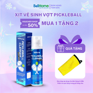 Xịt vệ sinh vợt Pickleball BellHome 150ml, Khử mùi, Kháng khuẩn, Làm sạch nhanh, Bảo vệ vợt bền đẹp