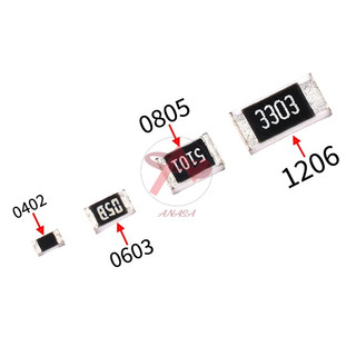 Trở Dán 0805 5% Từ 36R Đến 3K (Túi 50 Con)