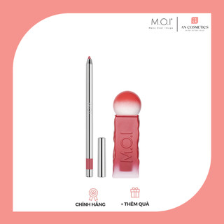 (GIẢM GIÁ) Combo son tint lì lâu trôi Cotton Candy M.O.I và chì kẻ môi No.1 Nâu Đất (HSD chì: T10.2025)