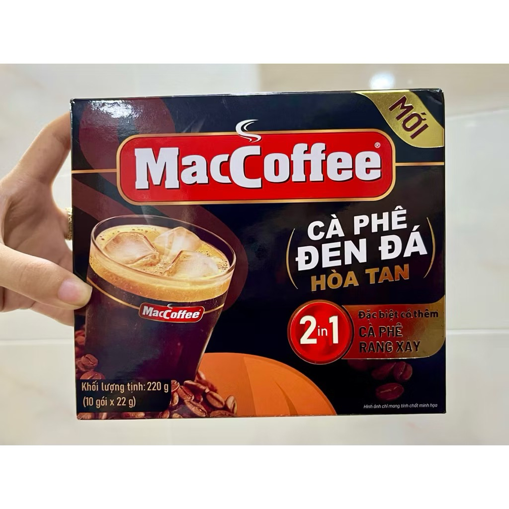 Maccoffee cà phê đen đá 22g