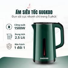 Ấm đun nước siêu tốc GUCKOO 2.5 lít công suất lớn 1500W , lõi inox 304 , vỏ 2 lớp chống bỏng tự ngắt khi sôi - ST3 | BigBuy360 - bigbuy360.vn