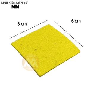 Bọt biển chùi mỏ hàn loại dầy ( 6 x 6 cm ) - Dùng để làm sạch mũi hàn