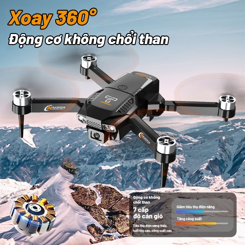 Drone Flycam F205 Động cơ không chổi than ổn định Máy ảnh từ xa HD kép với màn hình thời gian thực | BigBuy360 - bigbuy360.vn