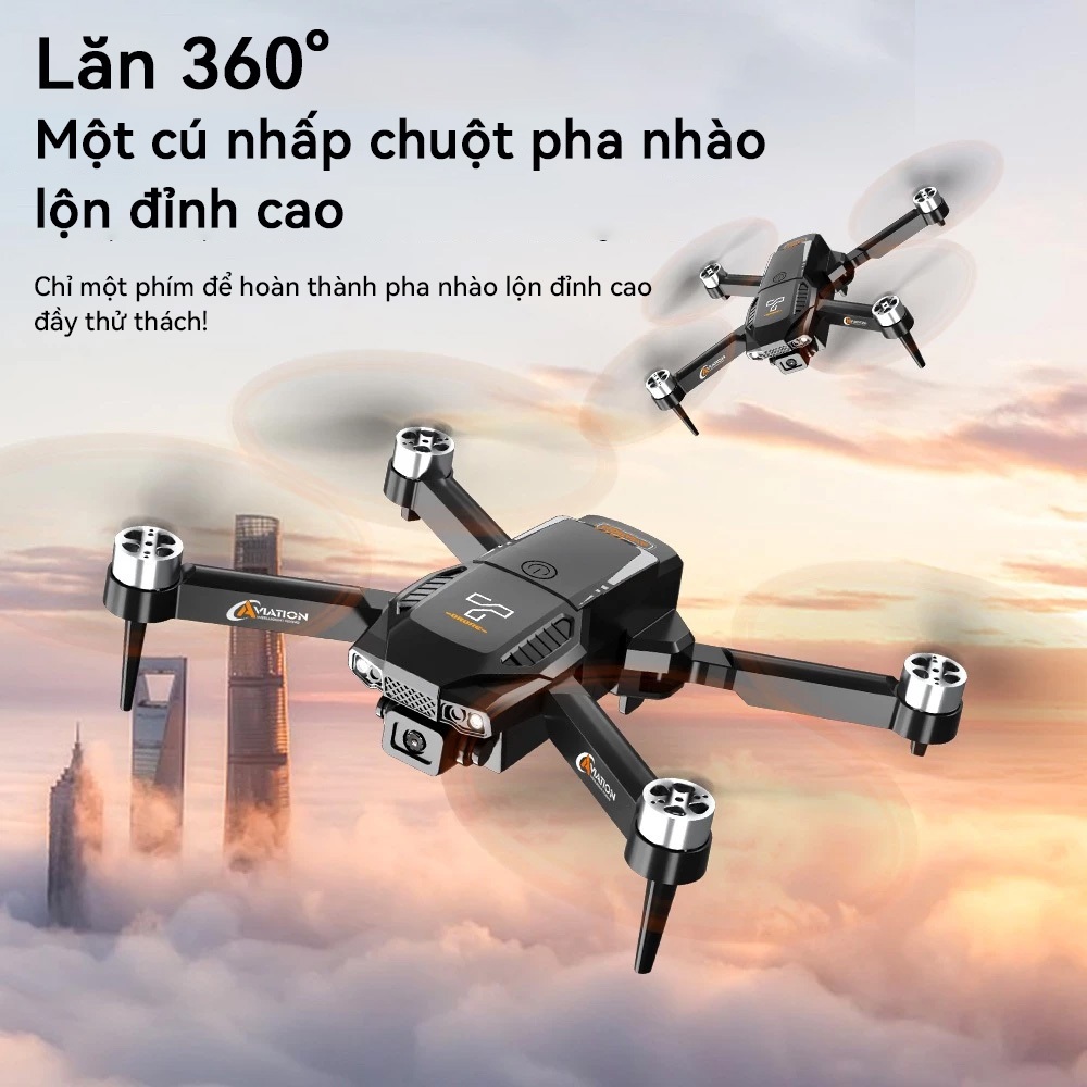 Drone Flycam F205 Động cơ không chổi than ổn định Máy ảnh từ xa HD kép với màn hình thời gian thực | BigBuy360 - bigbuy360.vn