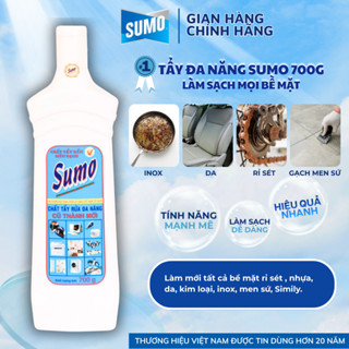  Chai Tẩy Đa Năng SUMO 700g  Tẩy Sạch Cặn Canxi Trên Bề Mặt Nhựa Da Tẩy Rỉ Sét Kim Loại 