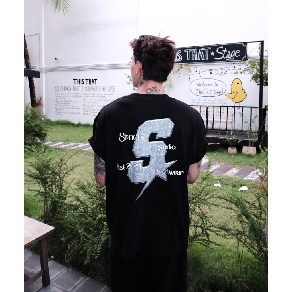 Áo Thun Form Big Boxy '' SIMON'C THE COOL '' Cotton 100% Local Brand Unisex Cổ Tròn | BigBuy360 - bigbuy360.vn